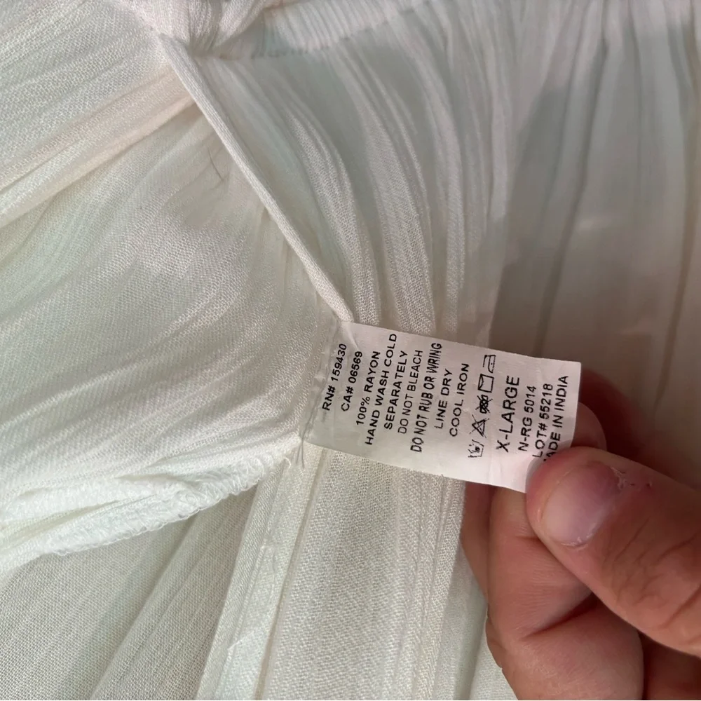 White maxi cover up
